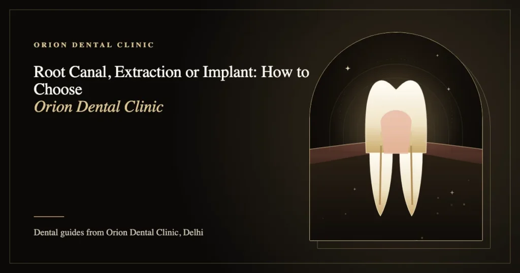 Root Canal, Extraction or Implant: How to Choose | Orion Dental Clinic guide